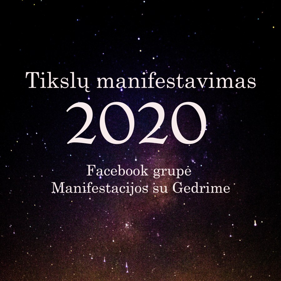 tikslu manifestavimas
